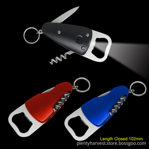 Multi Function Key Chain Tools with LED Torch (#6180)